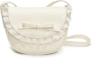 Small Crossbody Bags for Women Bow Purse Saddle Bag Trendy Shoulder Bag Satchel Coquette Aesthetic Leather Cute Handbag
