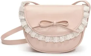 Small Crossbody Bags for Women Bow Purse Saddle Bag Trendy Shoulder Bag Satchel Coquette Aesthetic Leather Cute Handbag