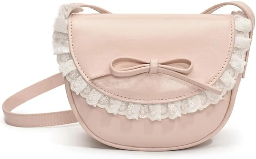 Small Crossbody Bags for Women Bow Purse Saddle Bag Trendy Shoulder Bag Satchel Coquette Aesthetic Leather Cute Handbag