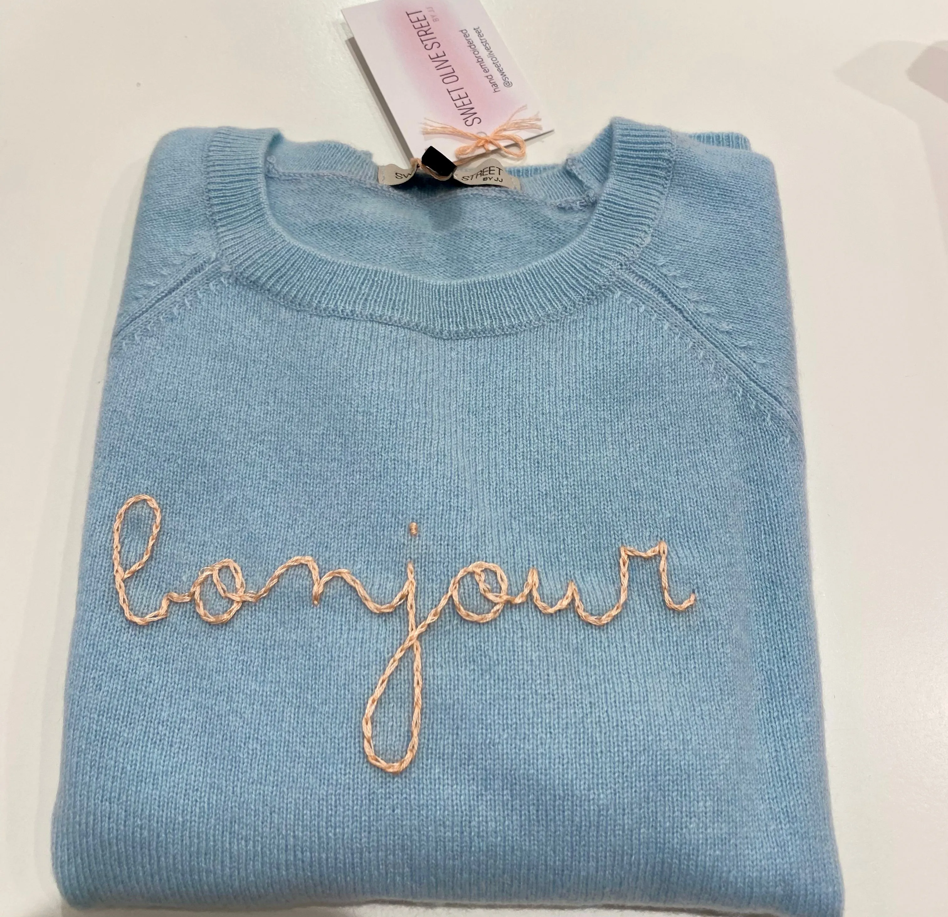 SWEET OLIVE STREET~ Cashmere kids sweater is