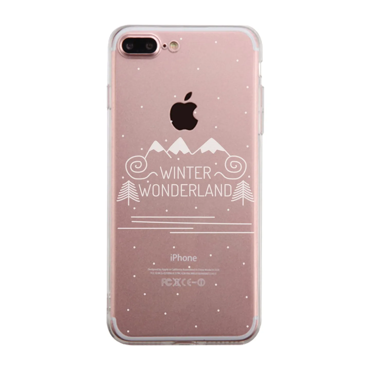 Winter Wonderland Clear Phone Case