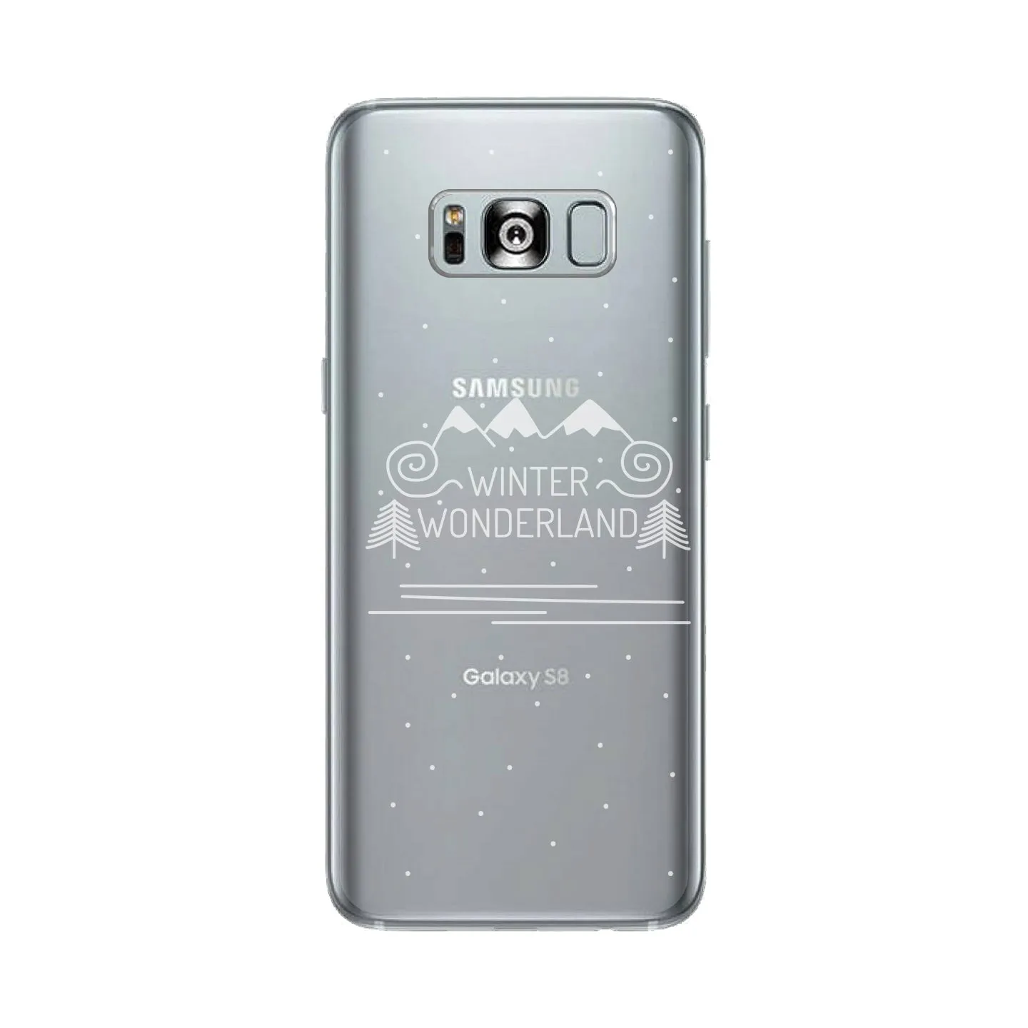 Winter Wonderland Clear Phone Case