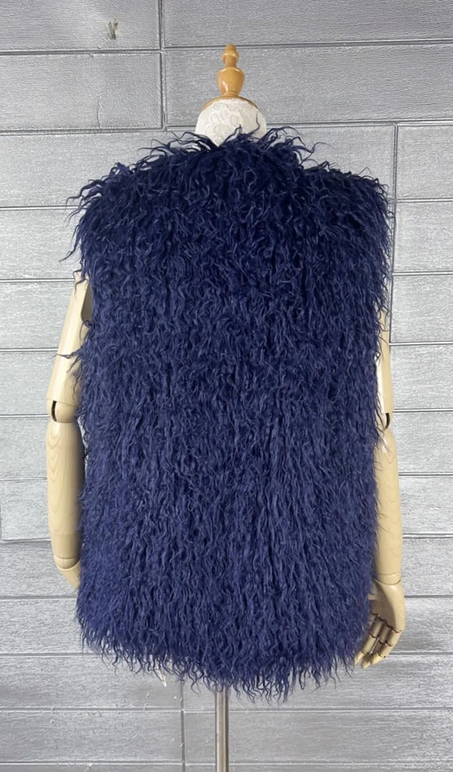 Women's Fluffy Faux Fur Vest,Shaggy Cropped Short Jacket Coat