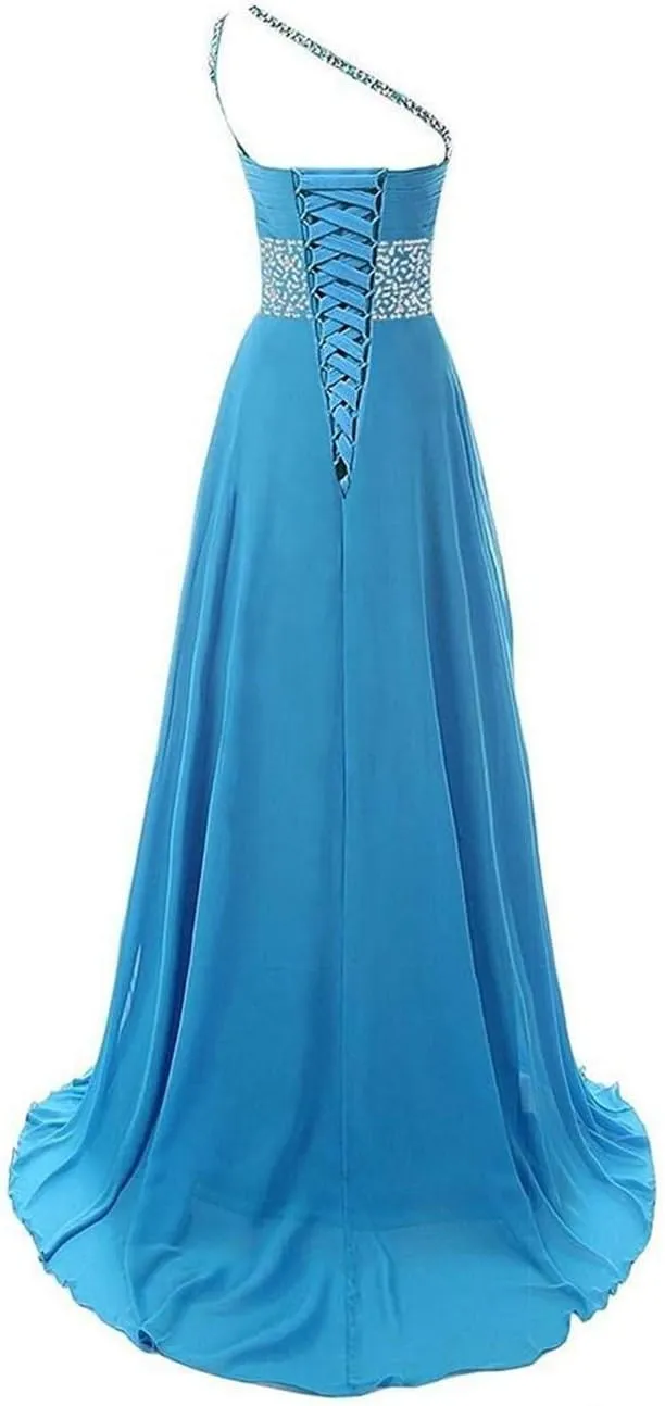 Women's Gradient Prom Dress Formal Evening Gowns Chiffon Long Prom Party Dresses