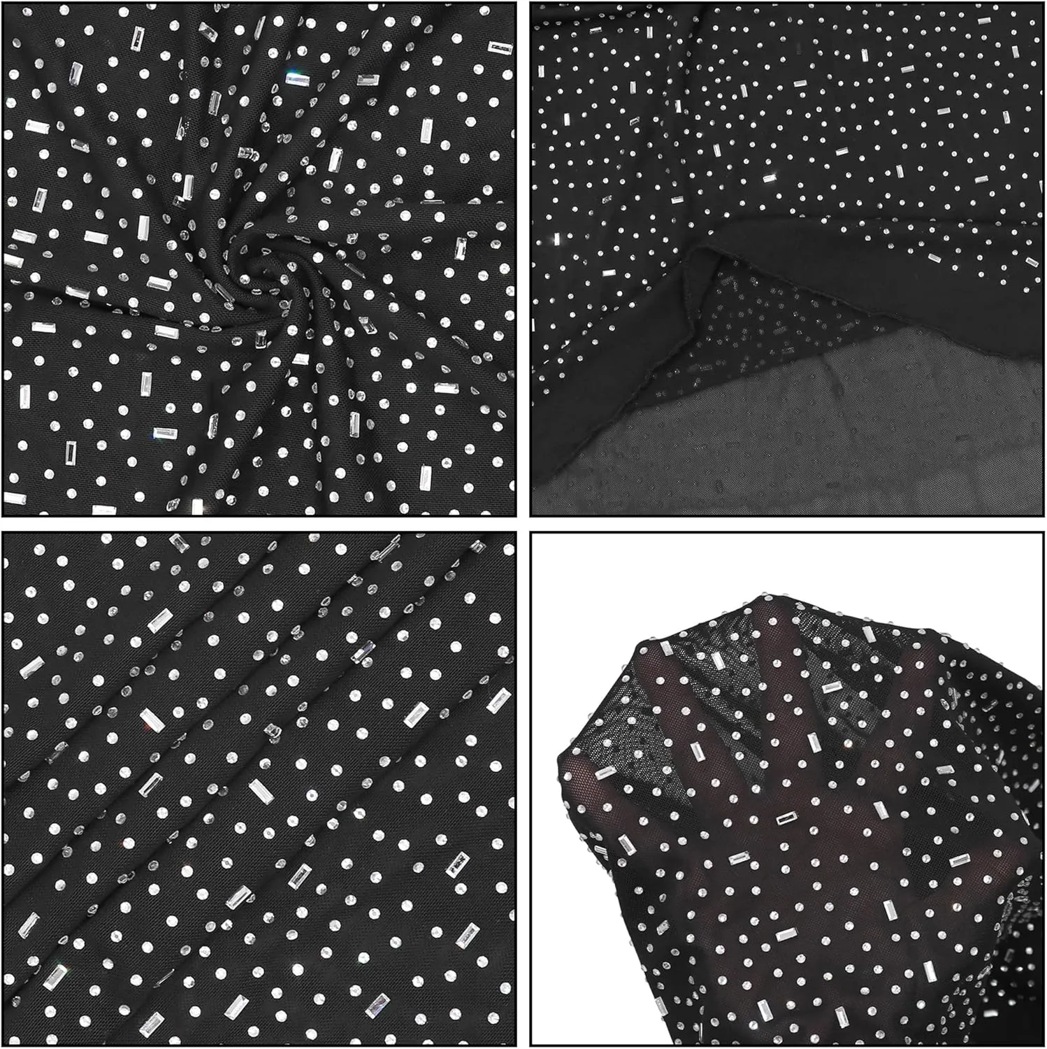 Women's Mesh Rhinestone Cover Up Dress Sparkle Beach Swimwear Coverups Shiny Crystal Sheer Maxi Dresses