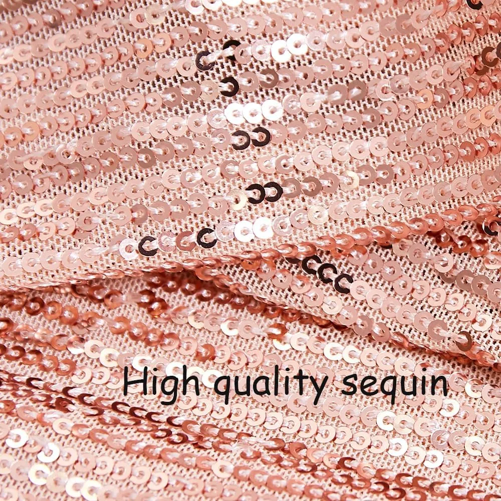 Womens Party Dresses Sequins Tulle Sexy One Shoulder Long Dress Formal Mermaid Evening Prom Gowns
