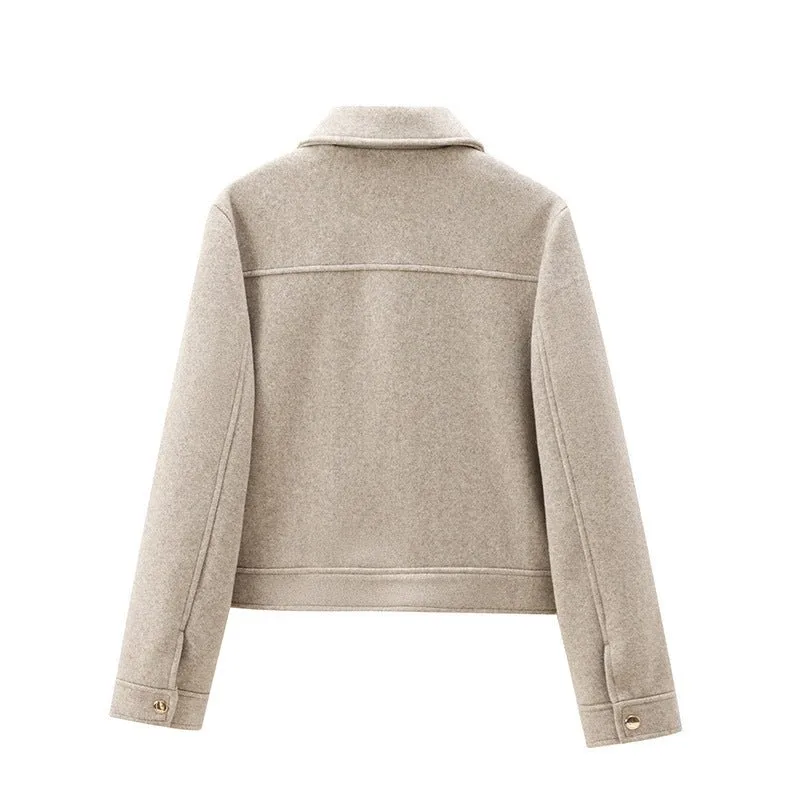 Women's Soft Zipper Jacket Coat