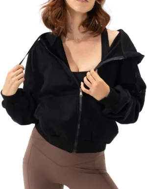 Women's Zip Up Cute Hoodies Fall Jacket Oversized Casual Sweatshirts Jacket Coat for Women