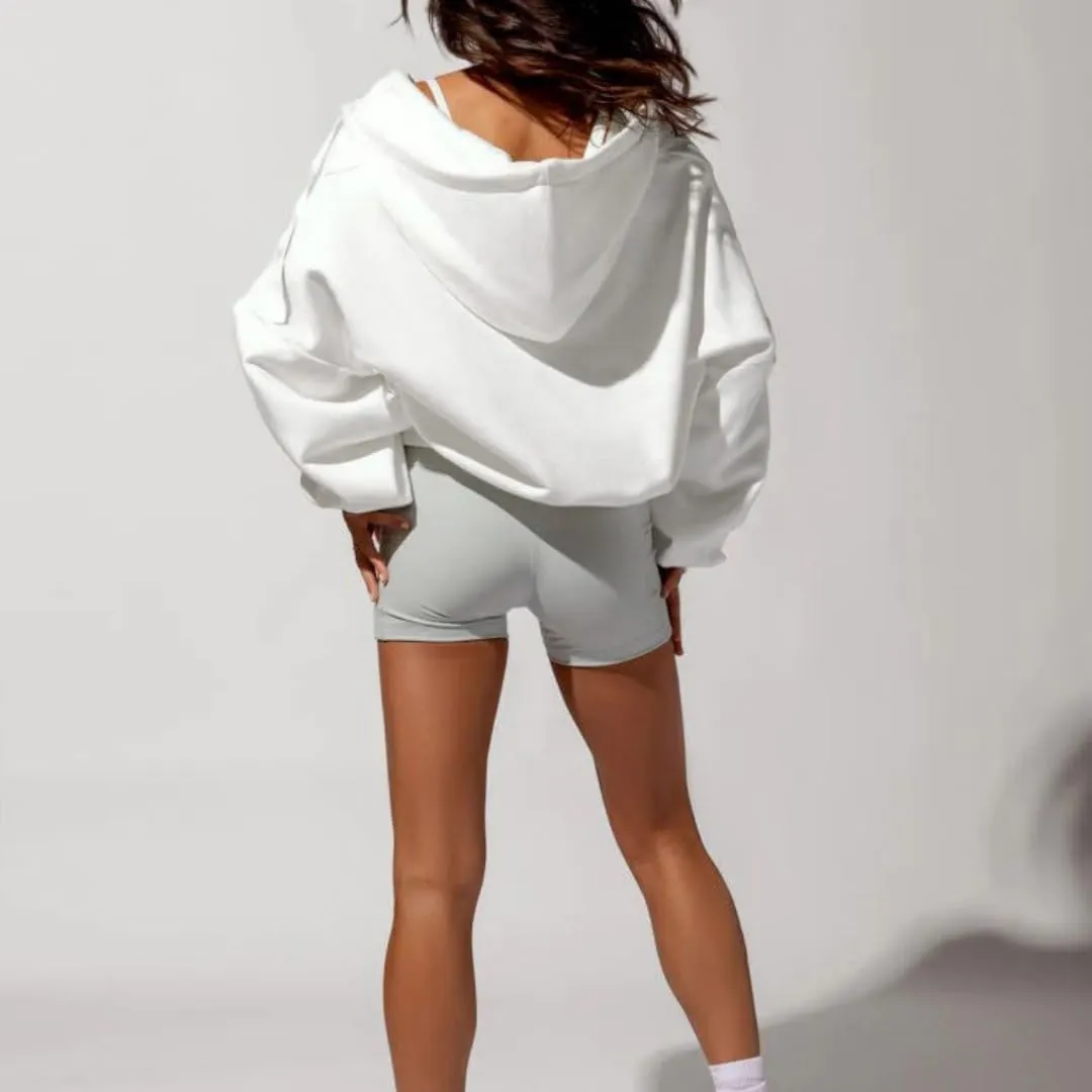Women's Zip Up Cute Hoodies Fall Jacket Oversized Casual Sweatshirts Jacket Coat for Women