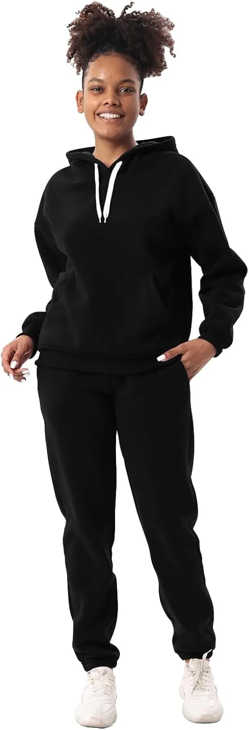 Yasumond Women's Two Piece Outfits Sweatsuit Set Jogging Track Suits Zipper Hoodies & Sweatpants