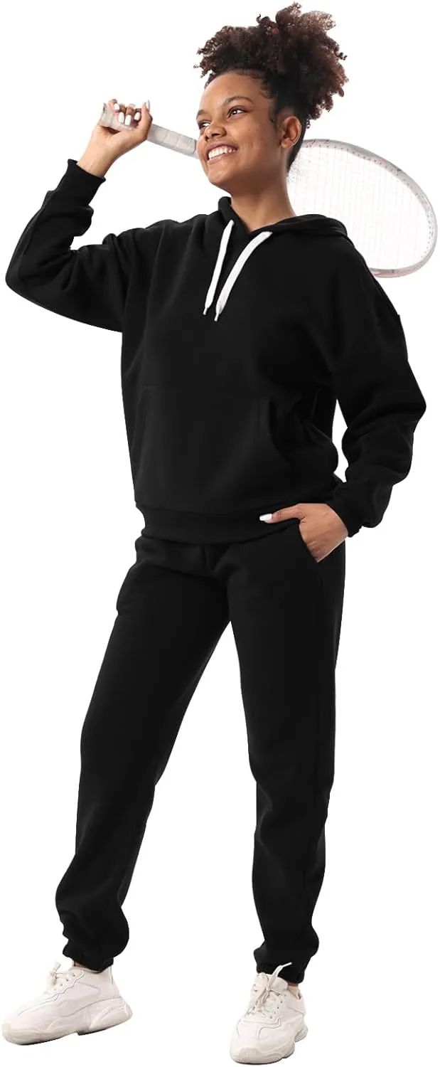 Yasumond Women's Two Piece Outfits Sweatsuit Set Jogging Track Suits Zipper Hoodies & Sweatpants